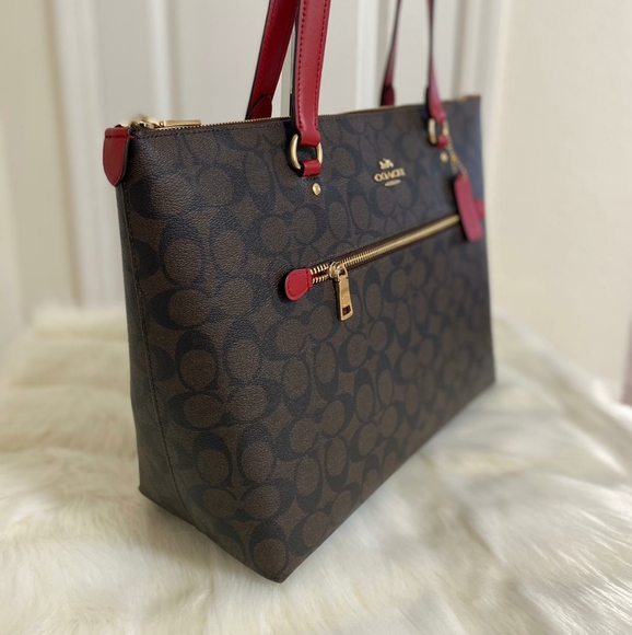 ⚜COACH Gallery Tote In Signature Canvas - Picture 2 of 13